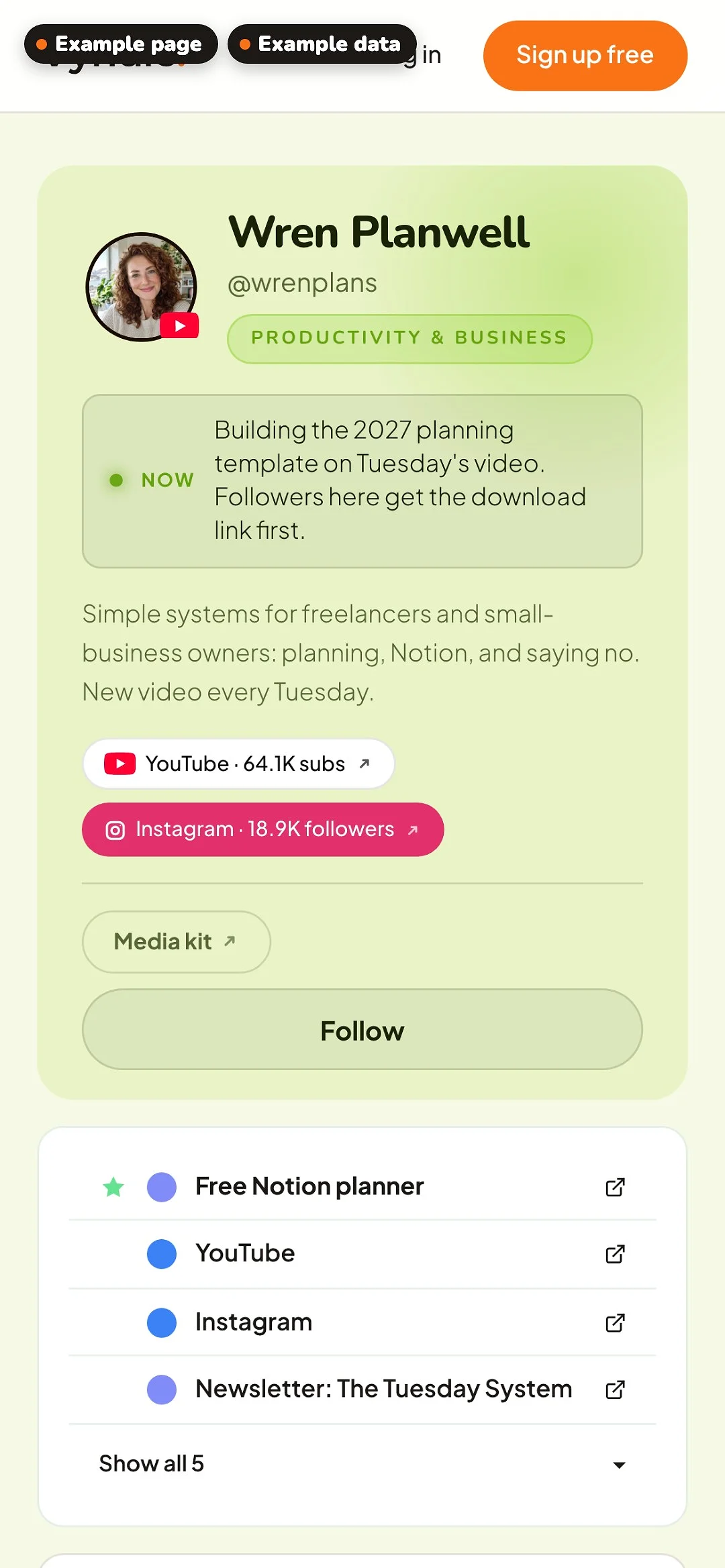 Three example pages — image 3 of 3